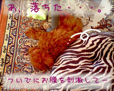 お腹を刺激?