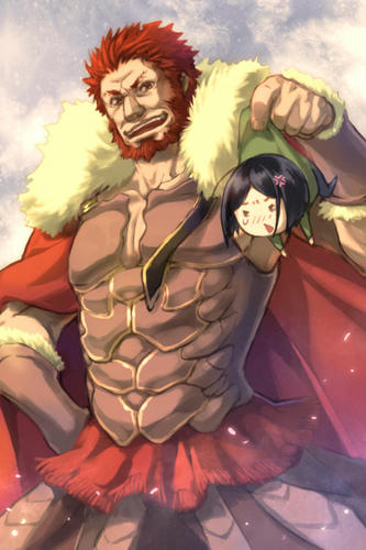 落書きライダーとウェイバー。