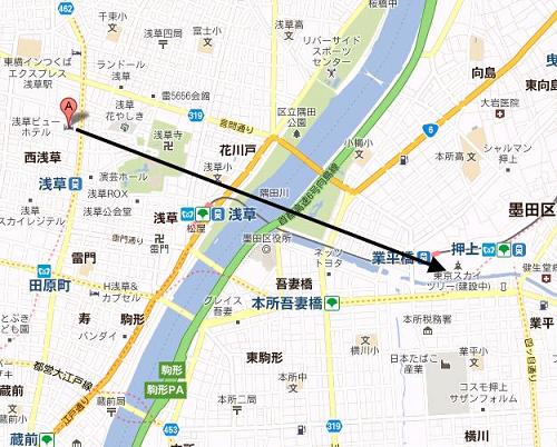東京スカイツリーから近いホテル一覧 浅草ビューホテル