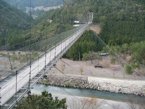 谷瀬のつり橋