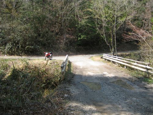 滝谷林道・井出川林道への分岐