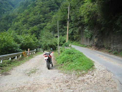上野大滝林道分岐