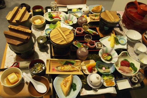 若松屋での夕食