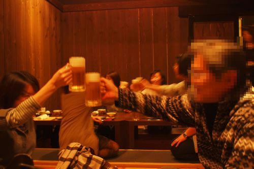 居酒屋にて