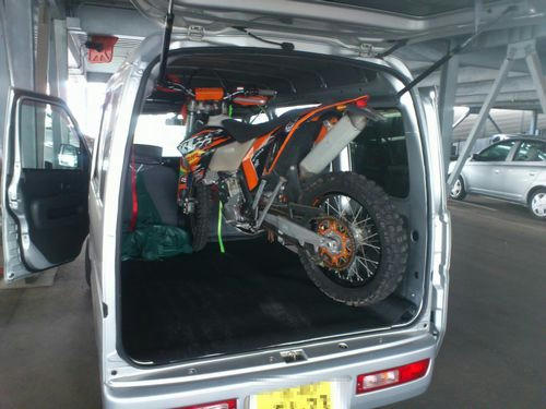 250EXC-F トランポ
