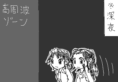 高周波地帯侵入前