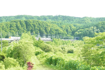 青函トンネル出口