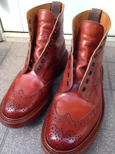 トリッカーズ (Tricker's) カントリーブーツ マロンアンティーク 1年 ...