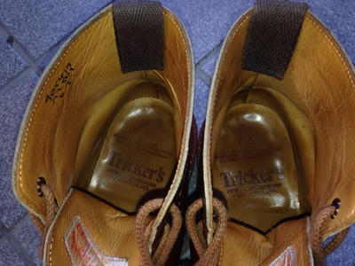 トリッカーズ (Tricker's) カントリーブーツ マロン 1年経過 トリッカーズ (Tricker's) カントリーブーツ マロン 1年経過