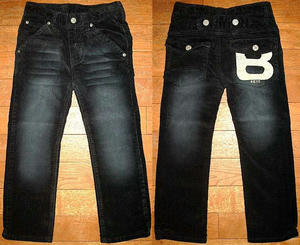 Big B emb. corduroy Straight Black