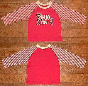Julius＆ソックモンキー長袖Tシャツ(Baby) Pink
