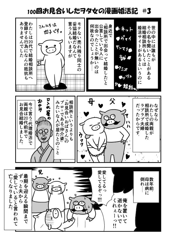 100回お見合いしたヲタ女子の婚活記 3 ヲタ腐ダイアリ