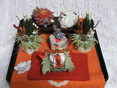 縮緬細工の縁起物