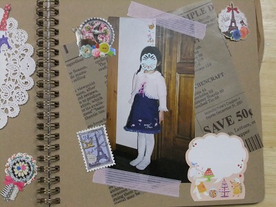 スクラップブッキング　ヨーロピアンな感じ