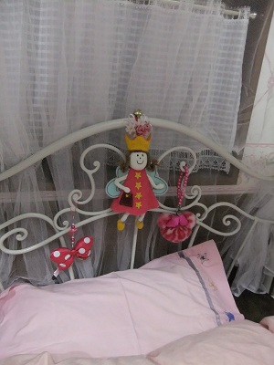 ベッドのマスコット