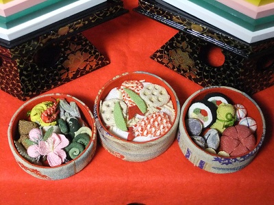 縮緬細工のお重