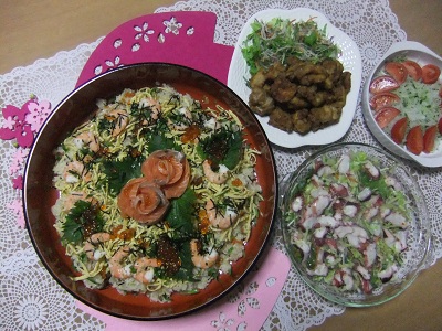 ひな祭りのメニュー