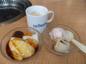 デザート　プリン＆アイスクリーム