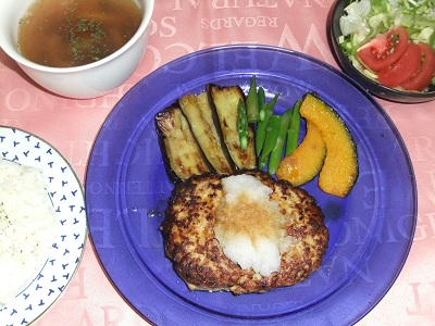 5/9の晩ご飯　ハンバーグ