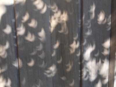 金環日食が終わって部分日食に