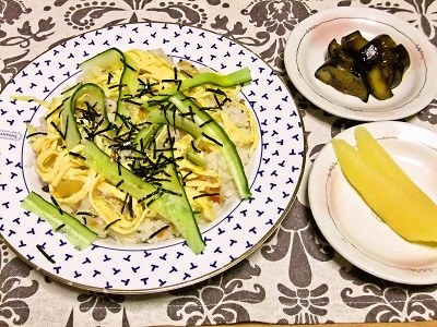 夏っぽいちらし寿し