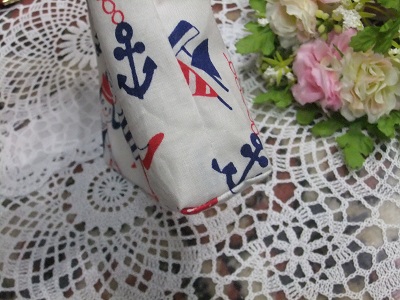 パックンポーチ　サンプル①マチ部分アップ