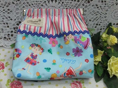 パックンポーチ　カーリー・アロハ柄