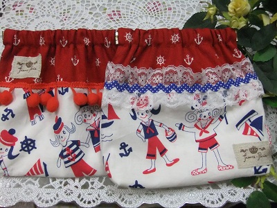 サキエルちゃん＆ゆぅちゃん　パックンポーチ