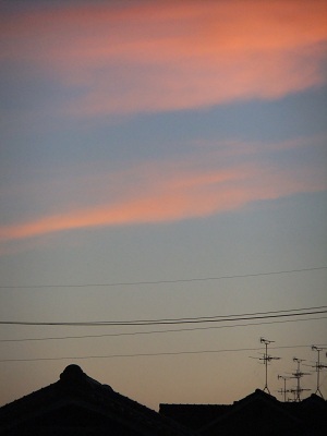 7/31の夕焼け空