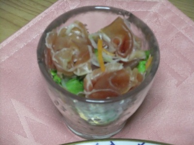 生ハムのサラダ