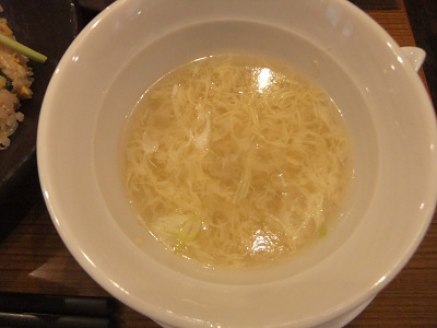 チャーハンセットのスープ