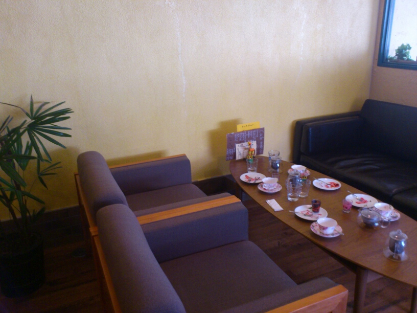 店内　私たちが座った席