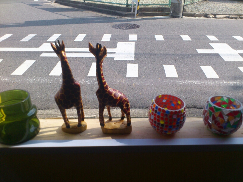 店内のキリンちゃん