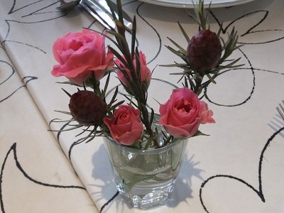 テーブルのお花