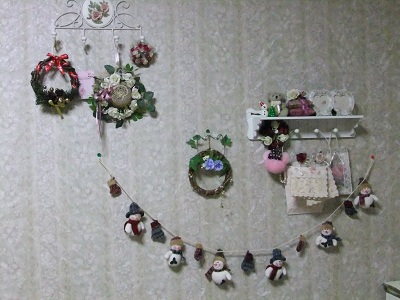 リビングの壁飾り