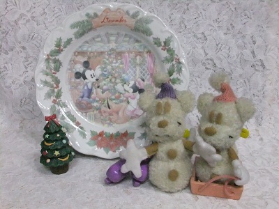 ディズニー クリスマスプレート & マスコット