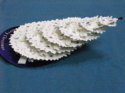 クリスマスカード　たためます