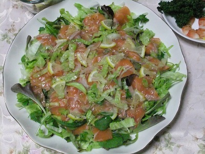 サーモンのカルパッチョ