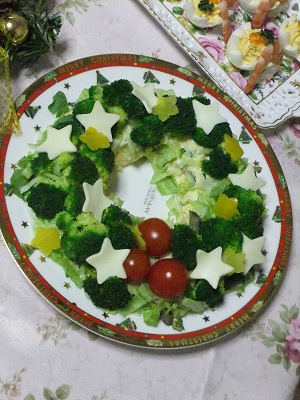 クリスマスリース風ポテトサラダ