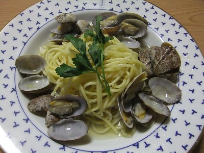 あさりのスープパスタ