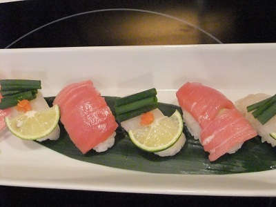 息子のオーダー　ふぐとろにぎり