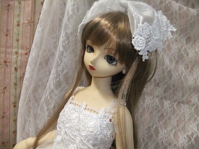 オーガンジーのドレス