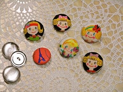 余り布のクルミボタン