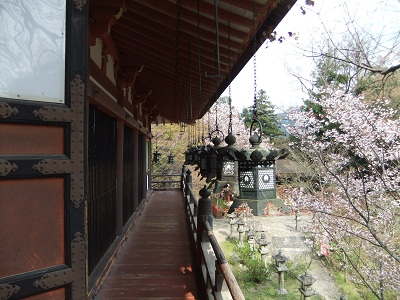 談山神社　拝殿　廊下