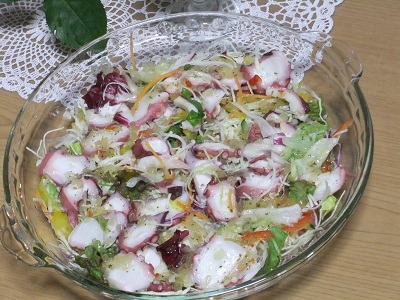 タコのカルパッチョ