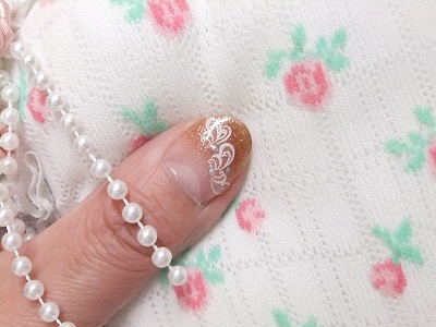 ネイル　ゴールド系