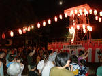 帝釈天境内で青友会主催盆踊り大会