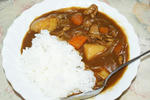 うちのはポークカレーだよ。ルーはS＆Bのです。