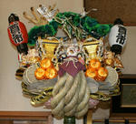 この熊手には七福神が鎮座、めでたい！