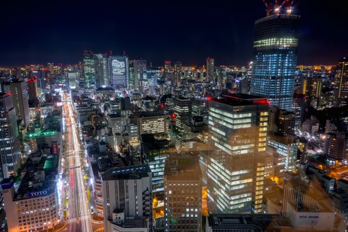 霞ヶ関ビルから新橋方面